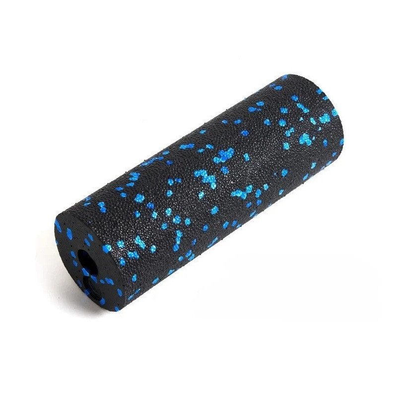 Масажний ролик (роллер) гладкий PowerPlay PP-4346 Mini EPP Foam Roller Чорно/Синій (15×5,3см.)