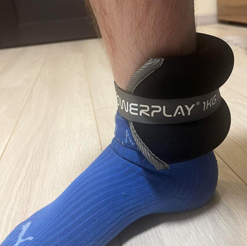 Обважнювачі-манжети для ніг та рук PowerPlay PP-4349 Ankle/Wrist Weights (2шт.*2 kg) (пара) Чорні