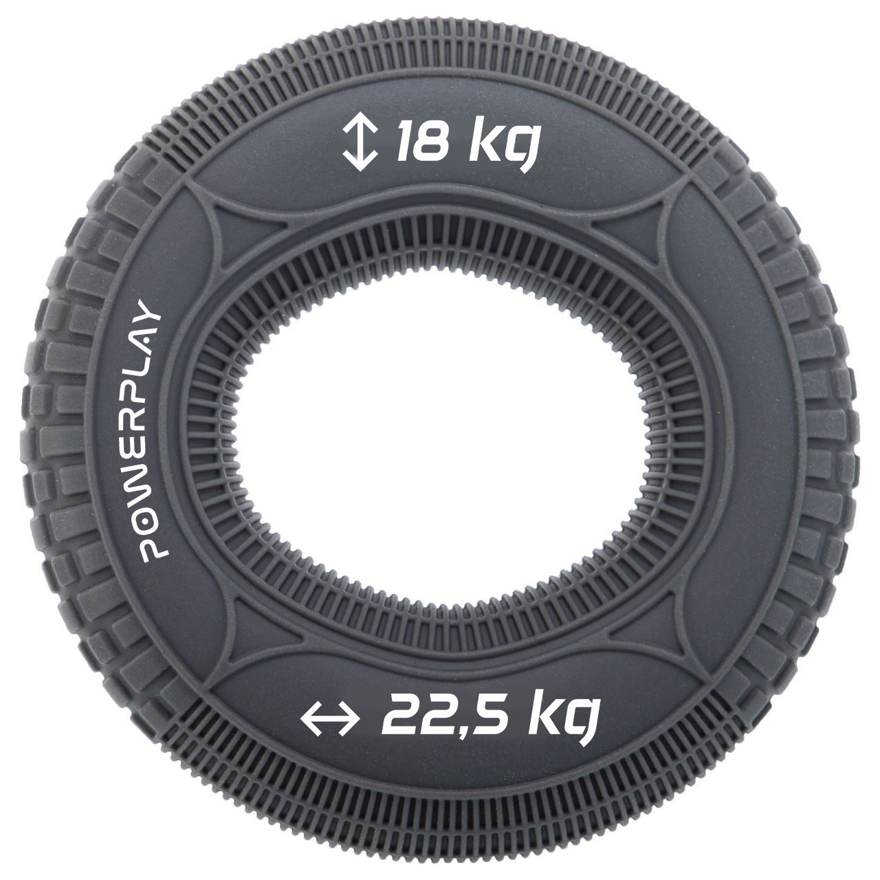 Еспандер кистьовий силіконовий PowerPlay PP-4330 Hand Grip Loops Medium 18-22,5 кг. Сірий