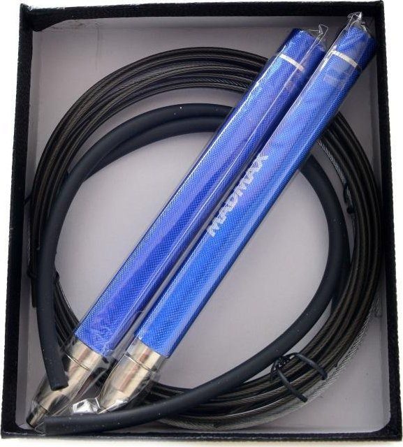 Скакалка швидкісна на підшипниках алюмінієва MadMax MFA-286 Speed jump rope Blue