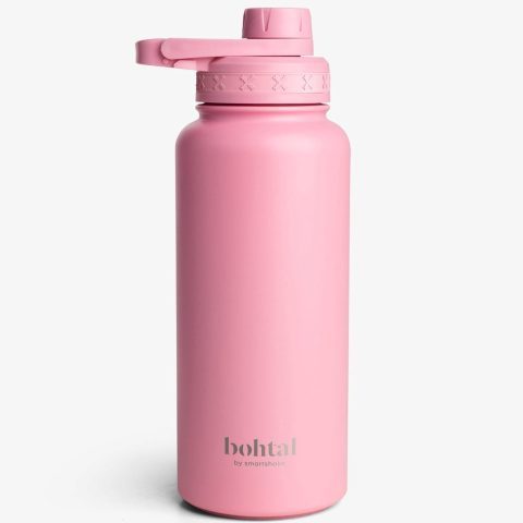Пляшка для води металева з подвійною вакуумною ізоляцією Bohtal Insulated Sports Bottle 960 ml/32 oz Pink