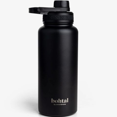 Пляшка для води металева з подвійною вакуумною ізоляцією Bohtal Insulated Sports Bottle 960 ml/32 oz Black