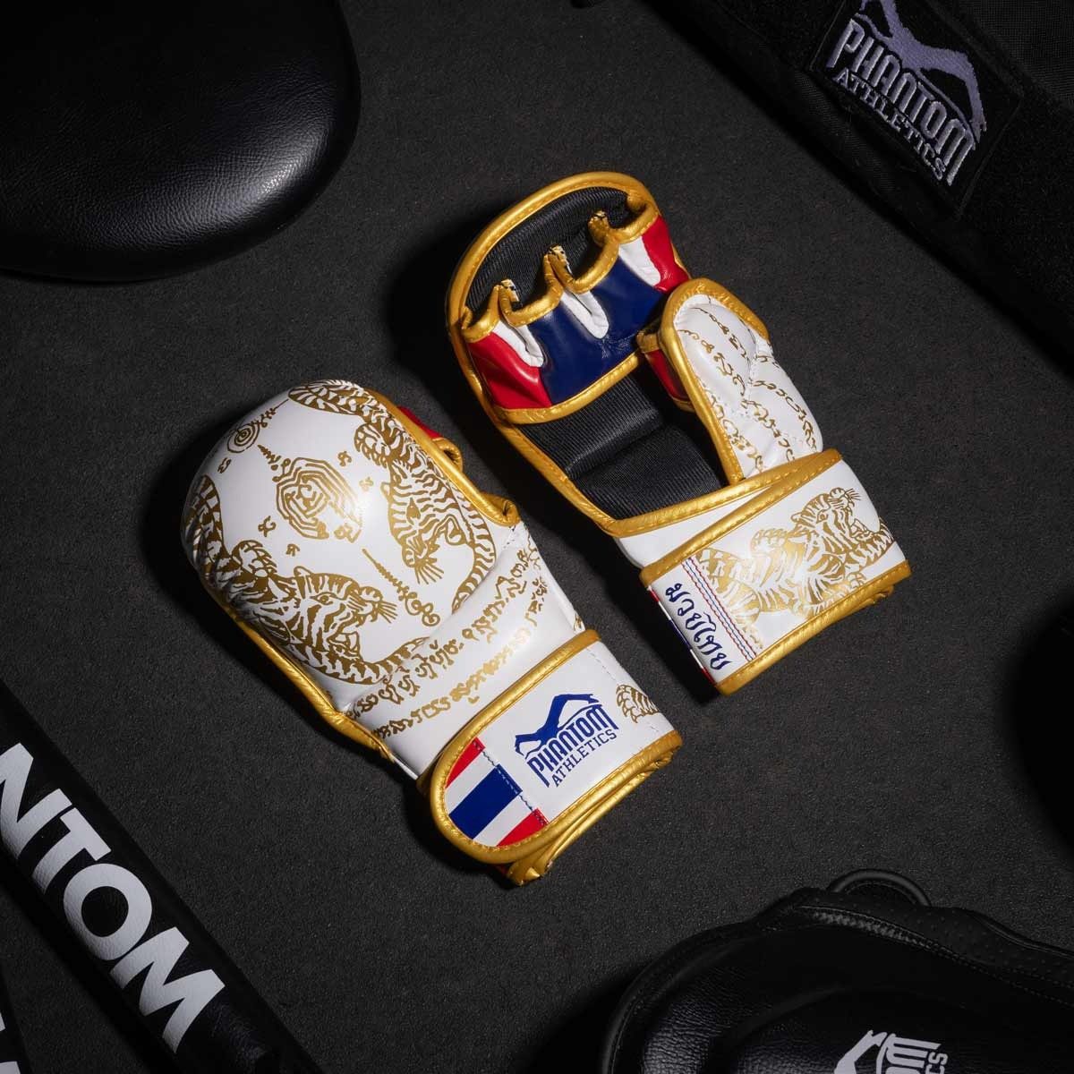 Рукавиці для ММА Phantom Muay Thai White Gold L/XL