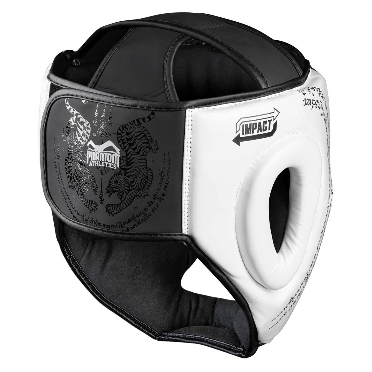 Боксерський шолом Phantom Muay Thai Full Face White (капа в комплекті)