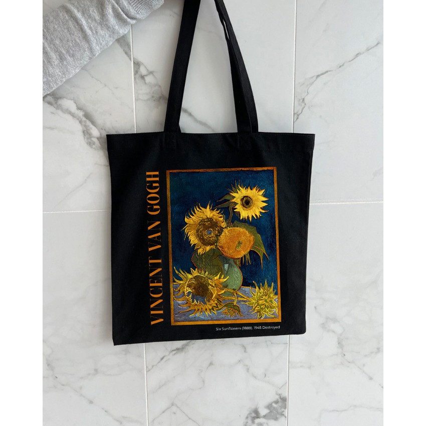 Екошопер BookOpt BK4096 Van Gogh Six Sunflowers чорний