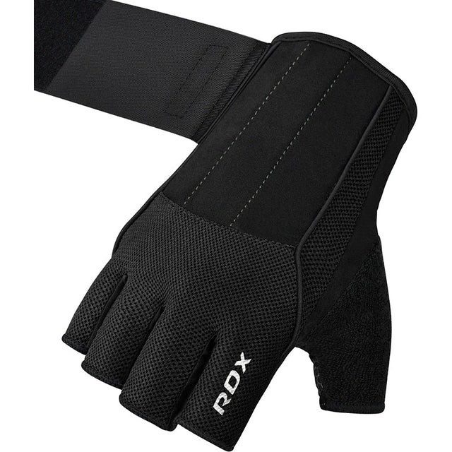 Рукавички для фітнесу RDX W3 BLACK WITH EVA PADDING-L