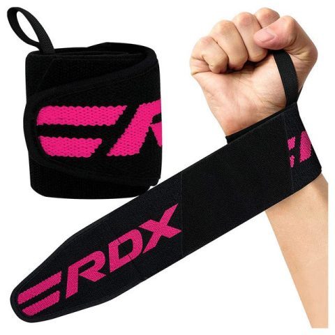 Бинти для зап’ясть (кистьові бинти) RDX W2 Gym Wrist Wraps Pink Pro