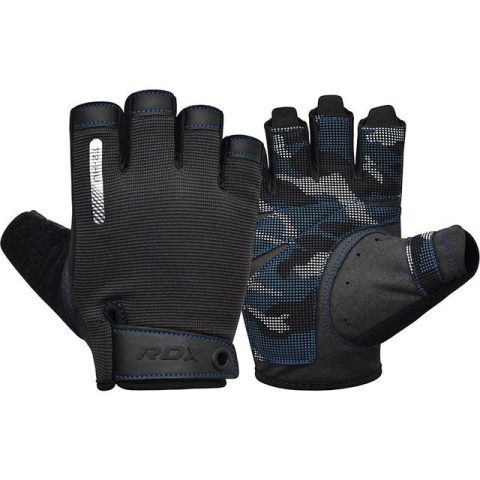 Рукавички для фітнесу RDX T2 Half Blue XL