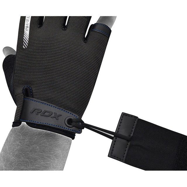 Рукавички для фітнесу RDX T2 Half Blue XL