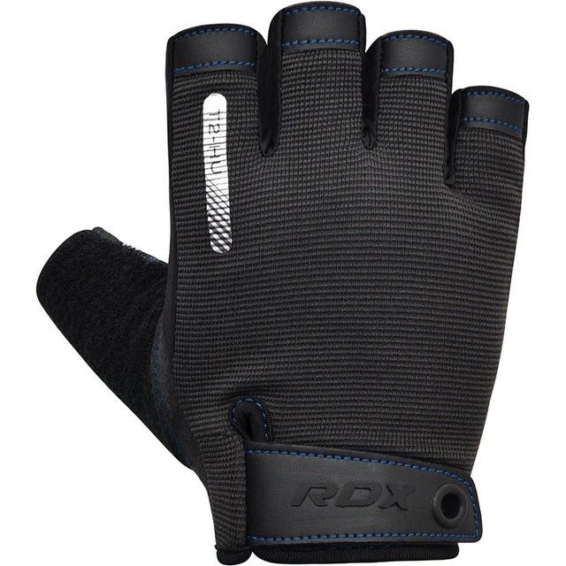 Рукавички для фітнесу RDX T2 Half Blue XL