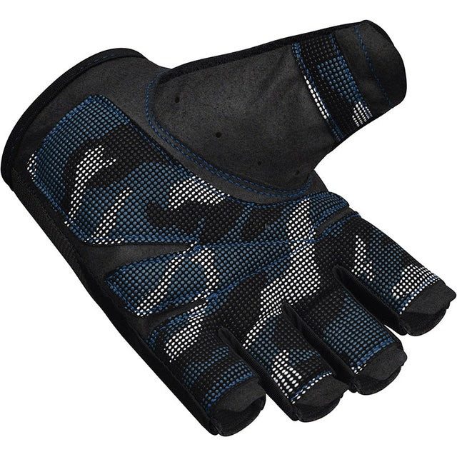 Рукавички для фітнесу RDX T2 Half Blue XL
