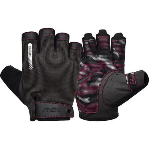 Рукавички для фітнесу RDX T2 Half Pink M