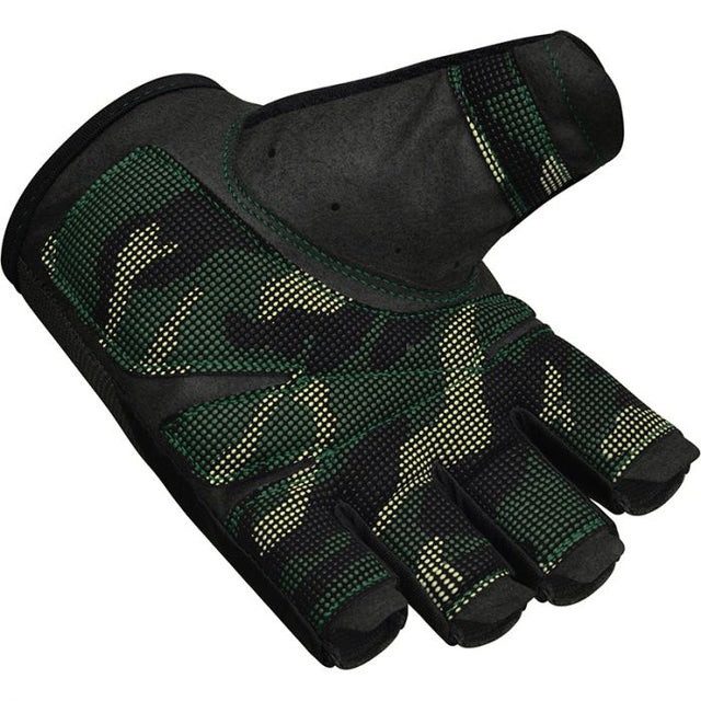 Рукавички для фітнесу RDX T2 Half Army Green PLUS-M