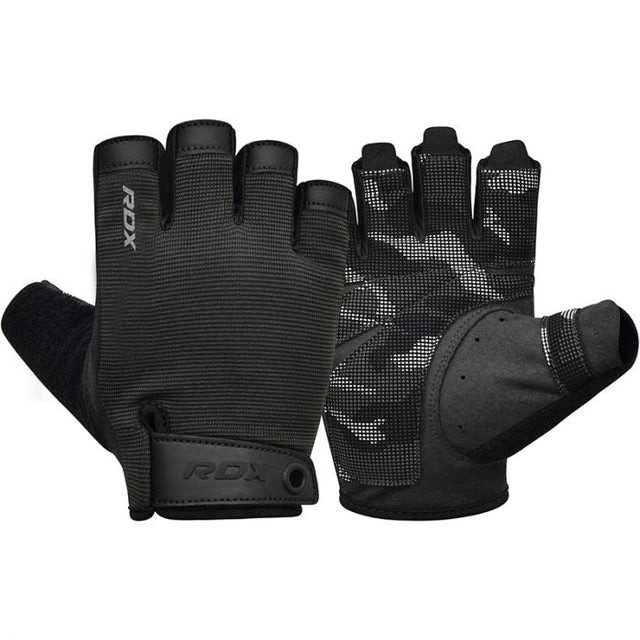 Рукавички для фітнесу RDX T2 Half Black PLUS-LX