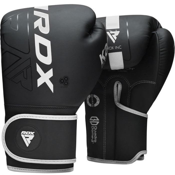 Боксерські рукавиці RDX F6 Kara Matte White 6 унцій (капа в комплекті)