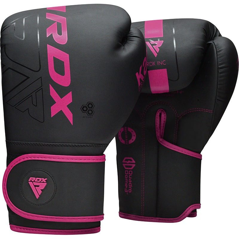 Боксерські рукавиці RDX F6 MATTE PINK-10OZ (капа в комплекті)
