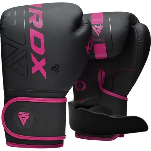 Боксерські рукавиці RDX F6 MATTE PINK-10OZ (капа в комплекті)