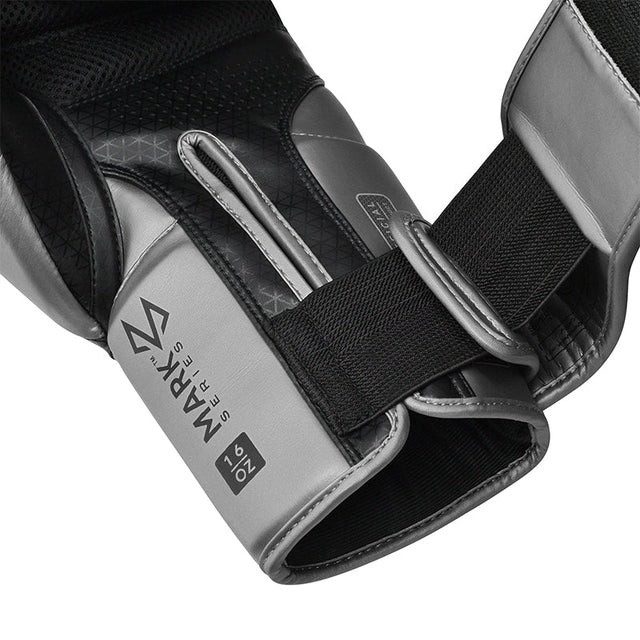 Боксерські рукавиці RDX MARK PRO SPARRING TRI LIRA 2 SILVER-14 унцій (капа в комплекті)