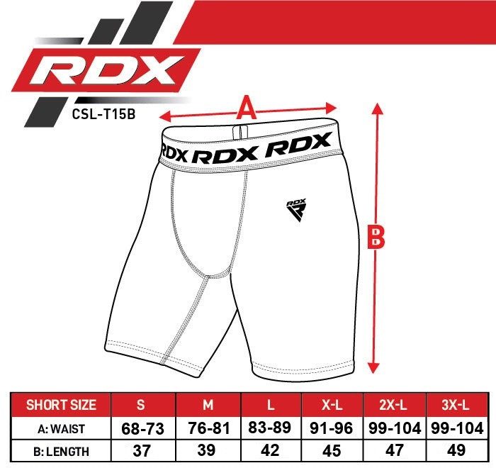 Компресійні шорти RDX T15 BLACK-2XL
