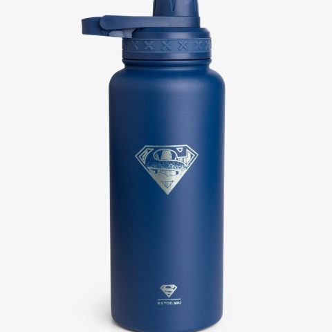 Пляшка для води металева з подвійною вакуумною ізоляцією Bohtal Insulated Bottle 960 ml/32 oz Blue Superman