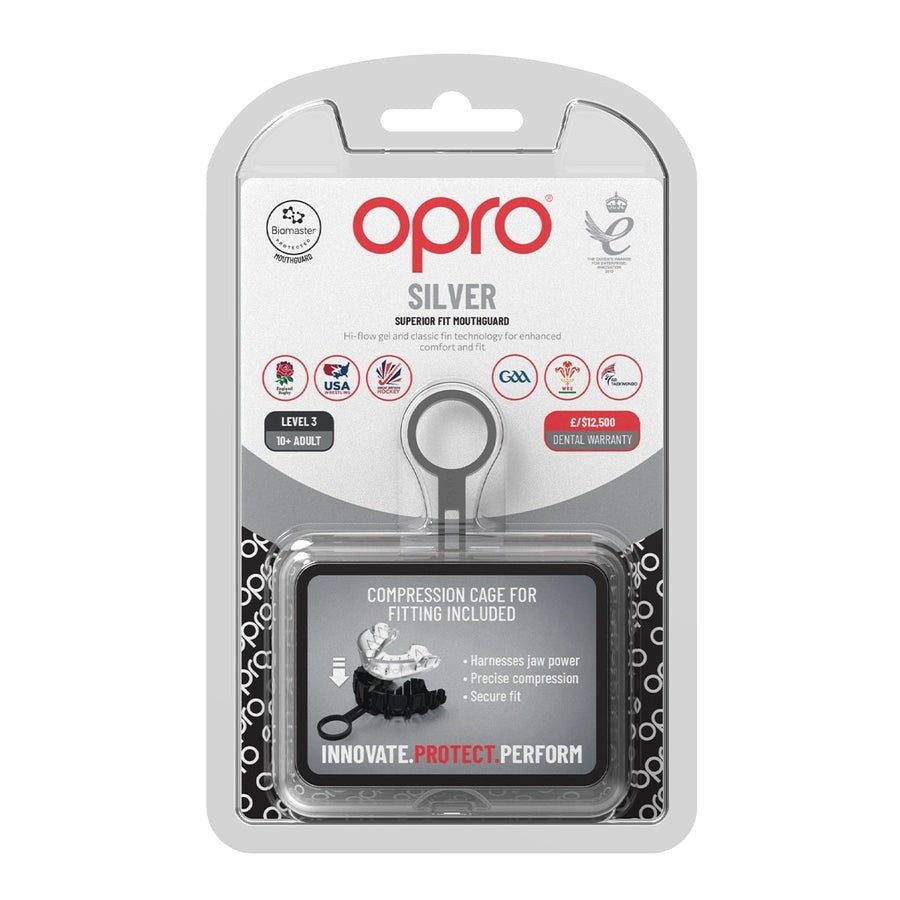Капа OPRO Silver дитяча (вік до 11) Clear (art.102503006)