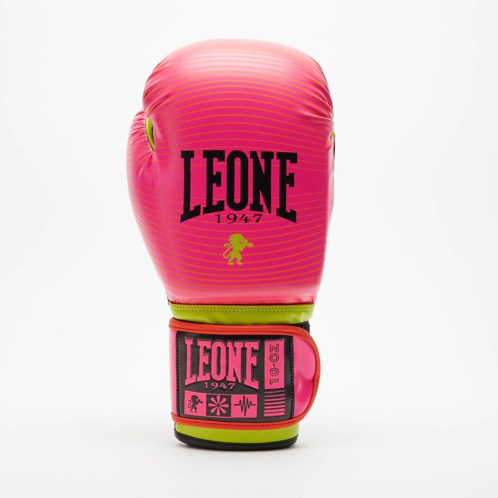 Боксерські рукавиці Leone GN313 WAVES Fuxia 12 унцій (капу в комплекті)