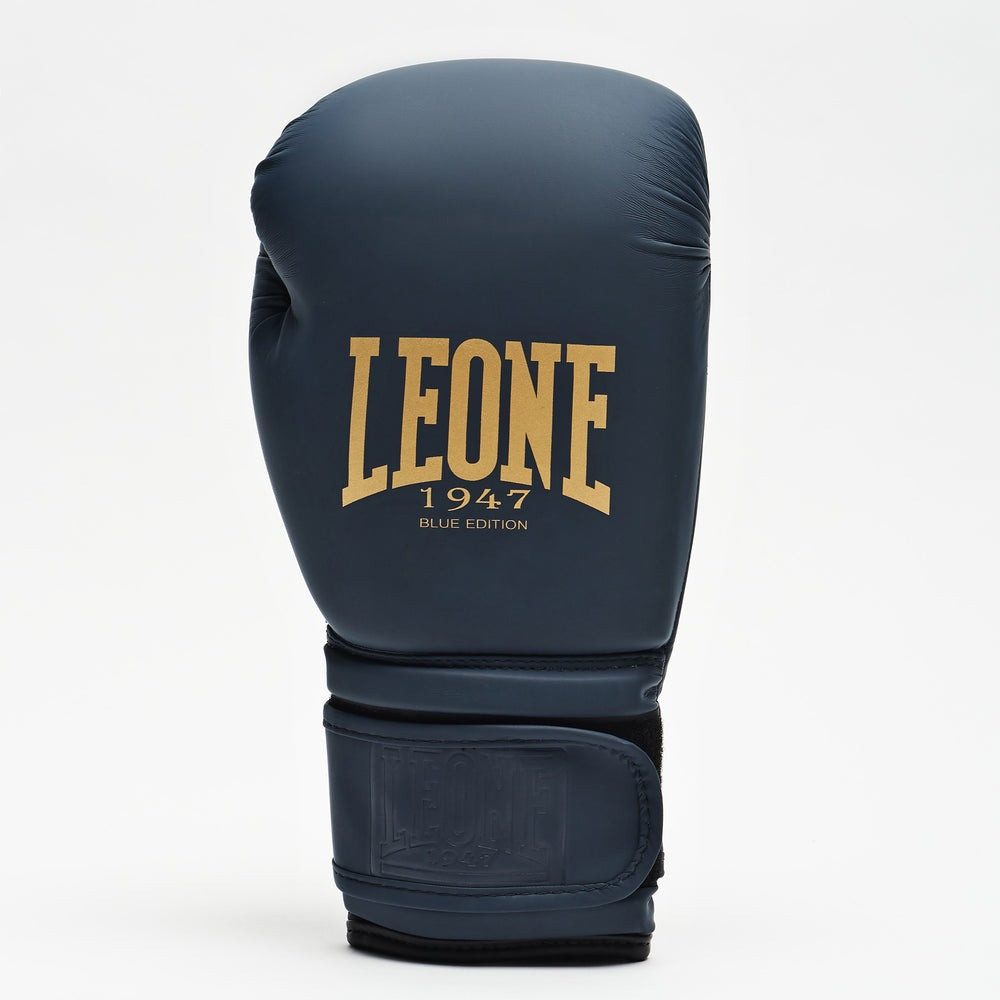 Боксерські рукавиці Leone GN059B Blue Edition 14 унцій (капу в комплекті)