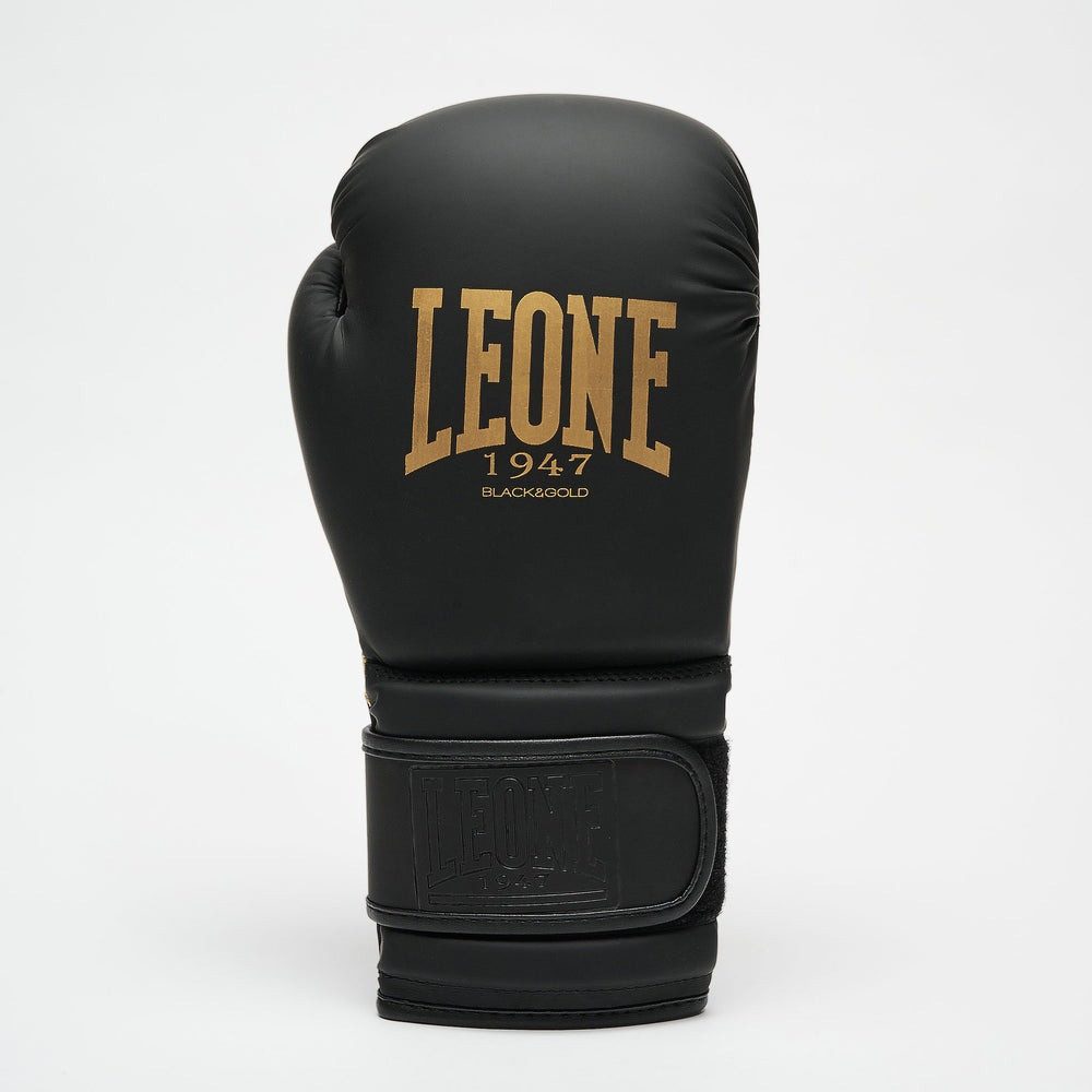 Боксерські рукавиці Leone GN059D Black/Gold 12 унцій (капу в комплекті)