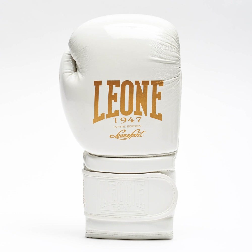 Боксерські рукавиці Leone GN059W White/Gold 16 унцій (капу в комплекті)