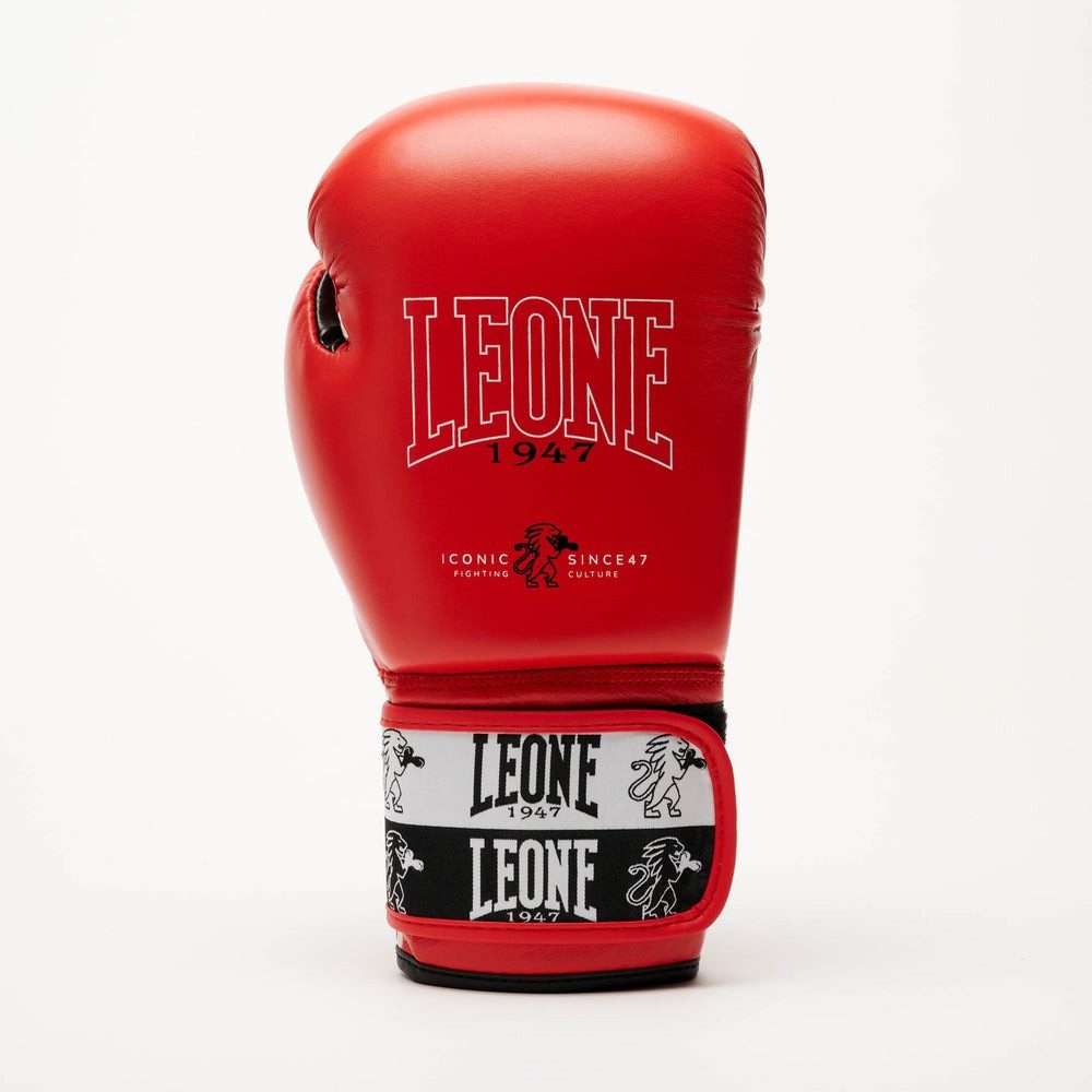 Боксерські рукавиці Leone GN208 ICONIC Red 16 унцій (бинти 4 м. в комплекті)