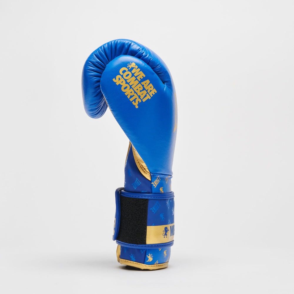 Боксерські рукавиці Leone GN220 DNA Blue 16 унцій (бинти 4 м. в комплекті)