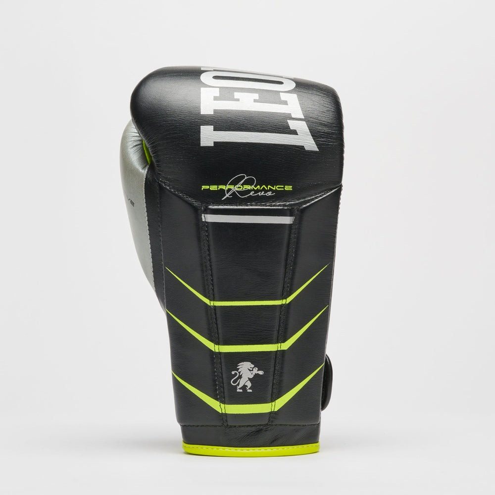 Боксерські рукавиці Leone GN110F REVO FLUO Black 12 унцій (бинти 4 м. в комплекті)