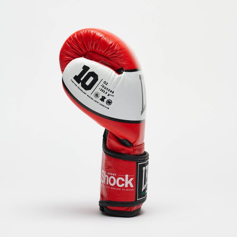 Боксерські рукавиці Leone GN047 SHOCK Red 12 унцій (бинти 4 м. в комплекті)