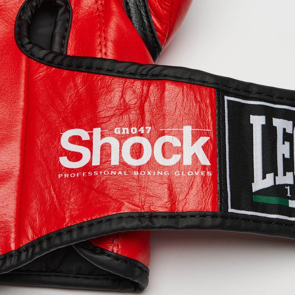 Боксерські рукавиці Leone GN047 SHOCK Red 12 унцій (бинти 4 м. в комплекті)