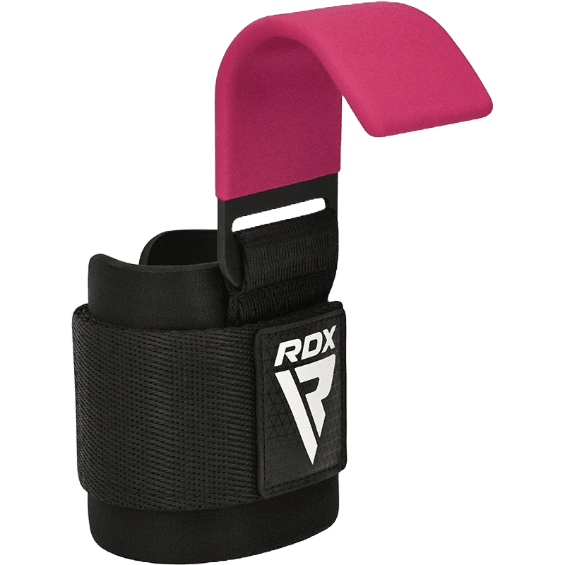 Гаки для тяги на зап’ястя RDX W5 Gym Hook Strap Pink Plus