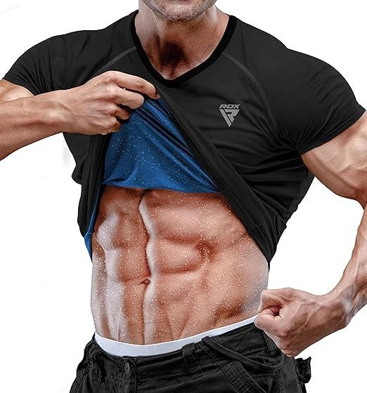 Чоловіча футболка RDX M1 з ефектом сауни Black 2XL