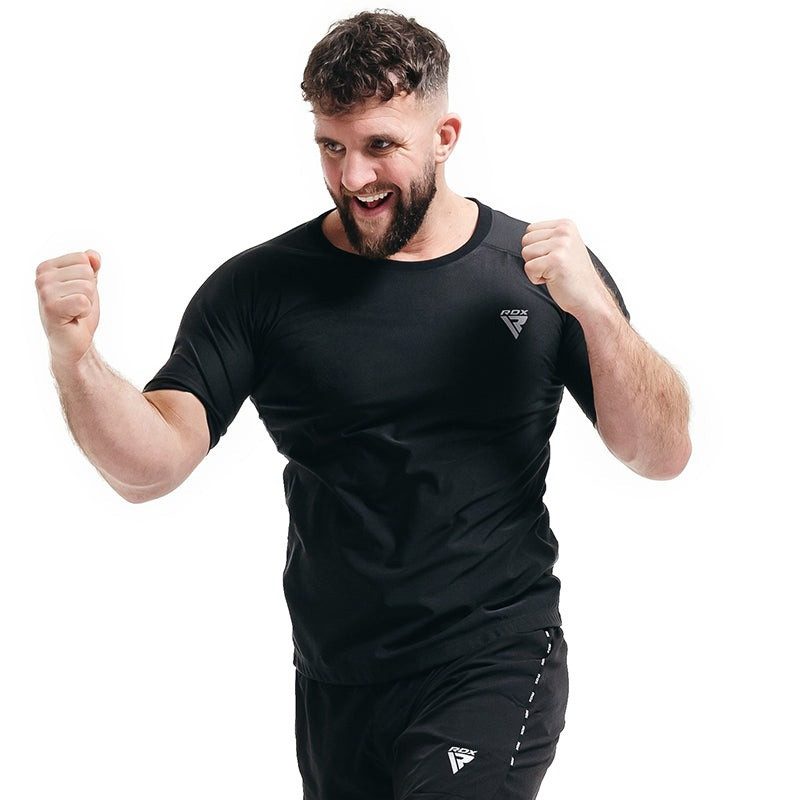 Чоловіча футболка RDX M1 з ефектом сауни Black 2XL