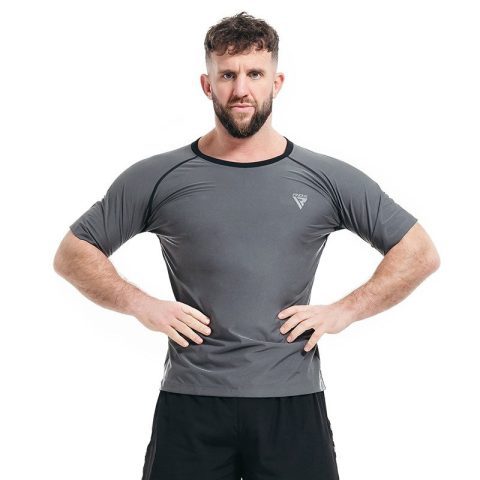 Чоловіча футболка RDX M1 з ефектом сауни Grey M