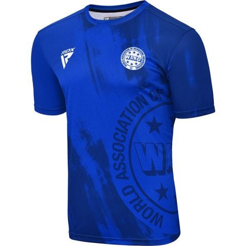 Спортивна футболка RDX WAKO T1 з короткими рукавами Blue M