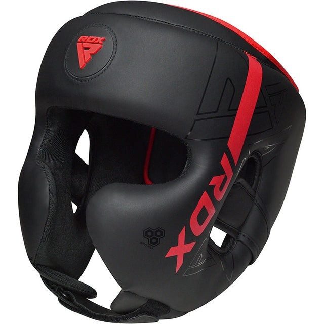 Боксерський шолом RDX F6 KARA Matte Red S
