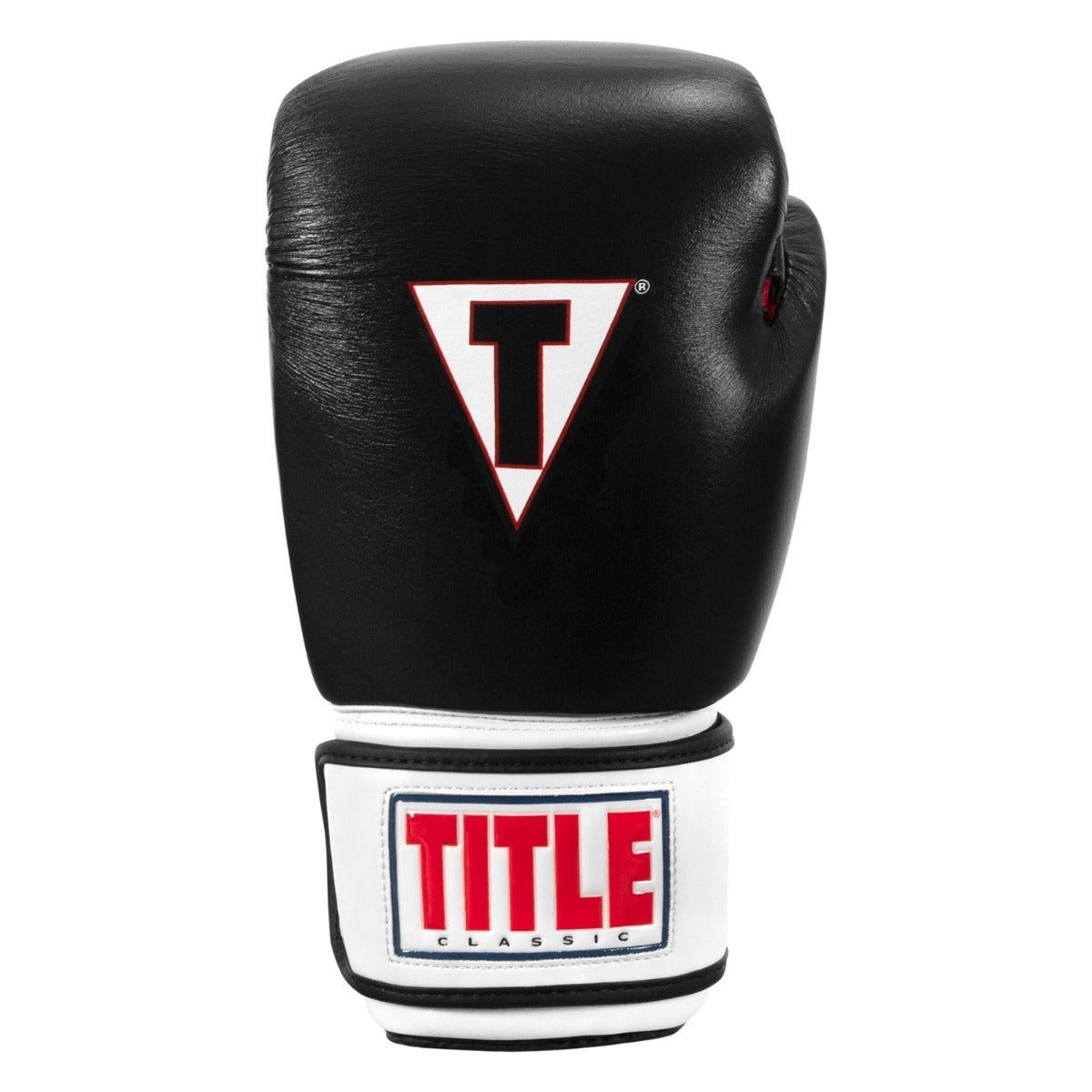 Боксерські рукавиці TITLE Classic Leather 2.0 Black/White/Red XXL 18 oz
