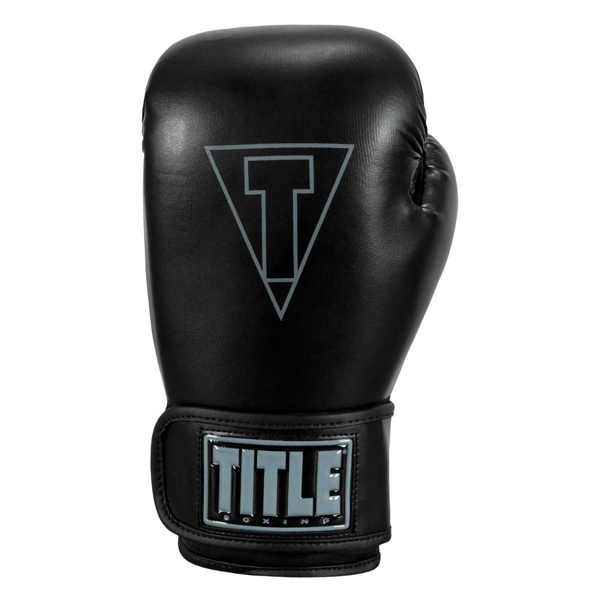 Боксерські рукавиці TITLE Boxing Vegan Gloves Black 16 oz (капа в комплекті)
