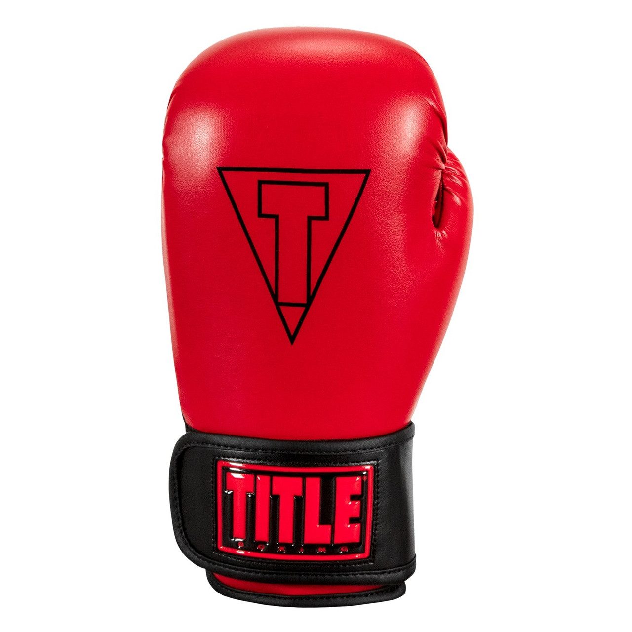 Боксерські рукавиці TITLE Boxing Vegan Gloves Red/Black 14 oz (капа в комплекті)