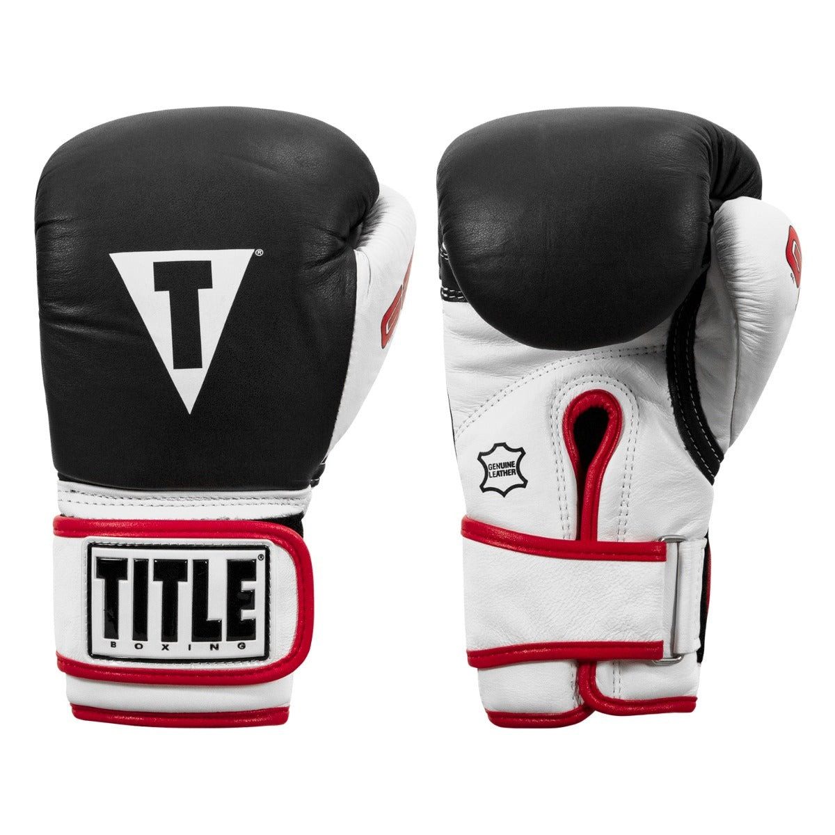 Боксерські рукавиці TITLE Boxing Gel World Black M 12oz (бинти 4м. в комплекті)