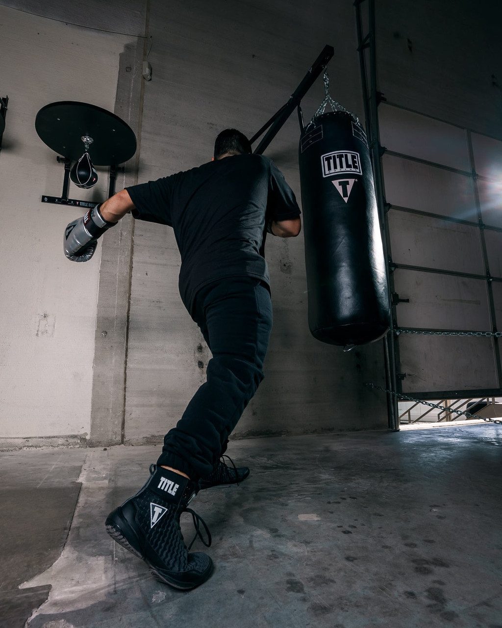 Боксерки (боксерське взуття) TITLE Boxing Predator II Shoes 2.0 Black/Grey 41р.