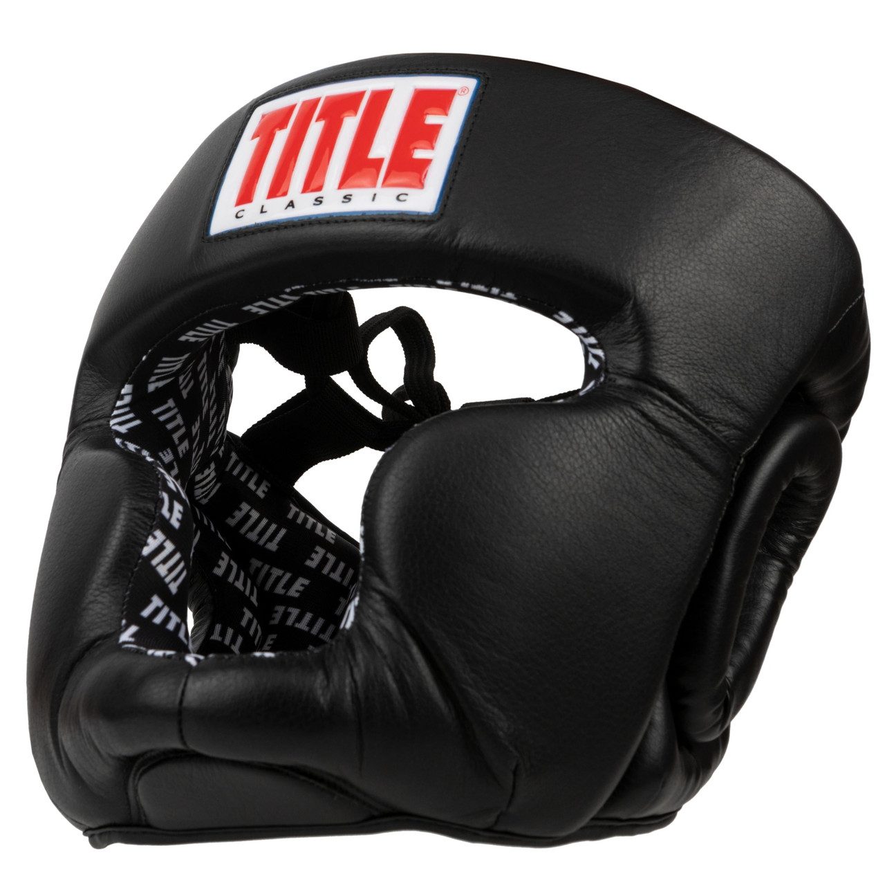 Боксерський шолом TITLE Classic Full Coverage Training Headgear 2.0 Black M (капа в комплекті)