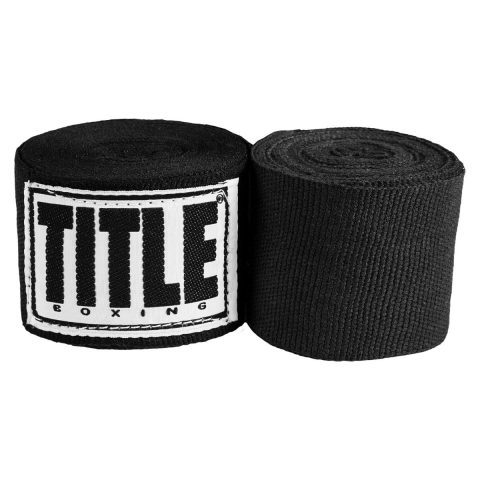 Бинти для боксу TITLE Boxing Mexican Style 180″ Black (4.5м.)