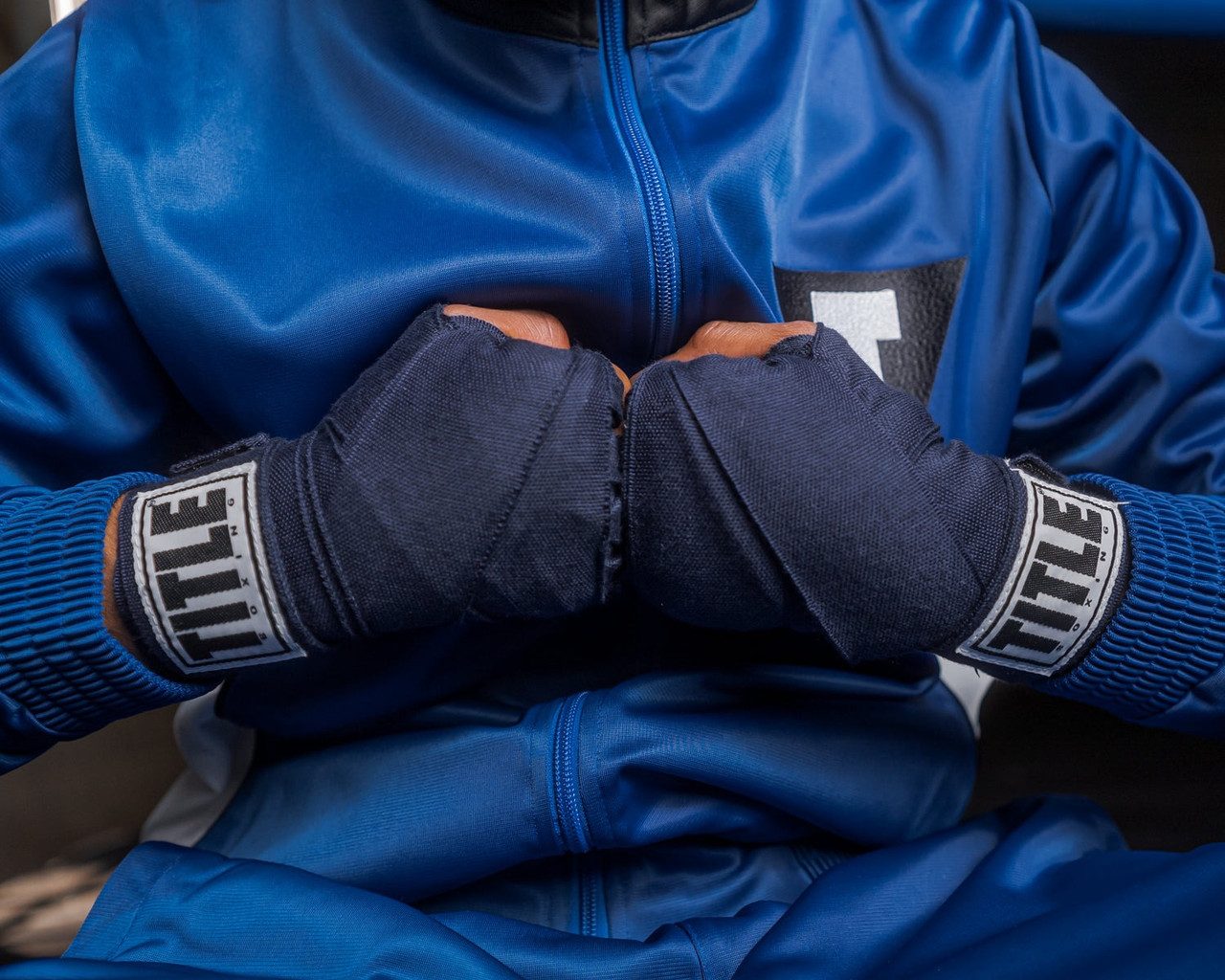 Бинти для боксу TITLE Boxing Select 180″ Semi Elastic Mexican Navy (4.5м.)