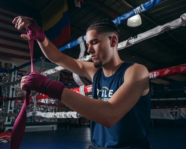 Бинти для боксу TITLE Boxing Select 180″ Semi Elastic Mexican Maroon (4.5м.)