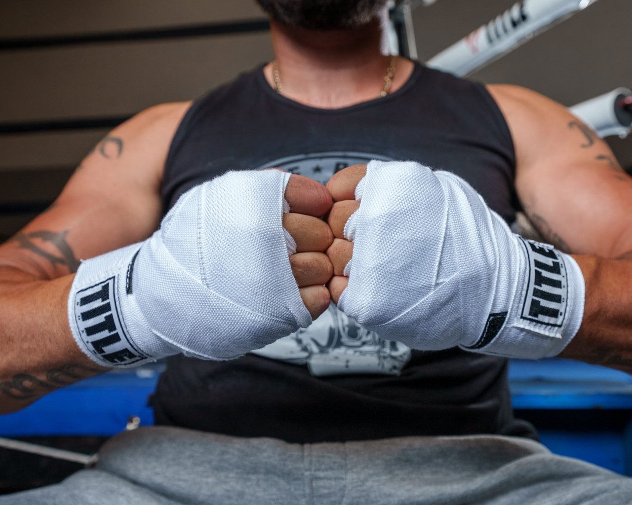 Бинти для боксу TITLE Boxing Select 180″ Semi Elastic Mexican White (4.5м.)